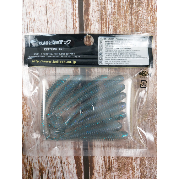 Силикон Keitech Swing Impact 2.5" (10 шт/уп), цвет: ea#22 electric silver shi, Длина силикона: 2.5" (6.3 см), Расцветка силикона: EA#22 Electric Silver Shi, фото , изображение 3