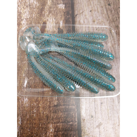 Силикон Keitech Swing Impact 2.5" (10 шт/уп), цвет: ea#22 electric silver shi, Длина силикона: 2.5" (6.3 см), Расцветка силикона: EA#22 Electric Silver Shi, фото , изображение 4