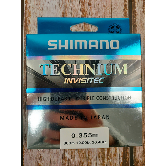 Жилка SHIMANO TECHNIUM INVISITEC 300m 0.355mm 12kg (TECINV30035), Діаметр: 0.355, Розмотування: 300m, фото , изображение 3