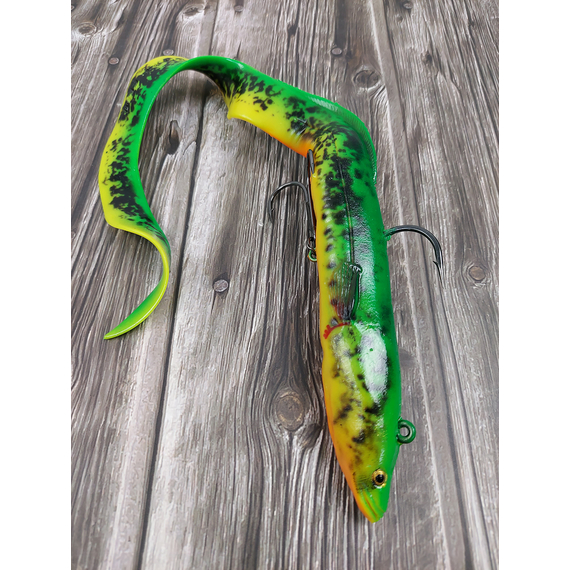 Силикон Savage Gear 4D Real Eel 300mm 80.0g Firetiger (поштучно), Длина силикона: 300mm, Расцветка силикона: Firetiger, фото , изображение 5