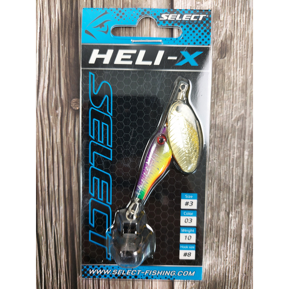 Блешня Select Heli-X №3 10.0g #03, Вага блешні: 10г, Колір блешні: 03, фото , изображение 2