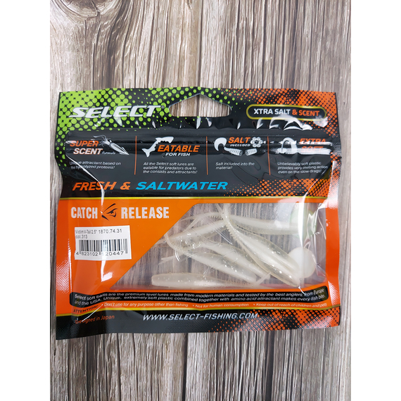 Силікон Select Victim V-Tail 2.5" #313 (7 шт / уп), Довжина силікону: 2.5" (6.1 см), Колір силікону: 313, фото , изображение 4