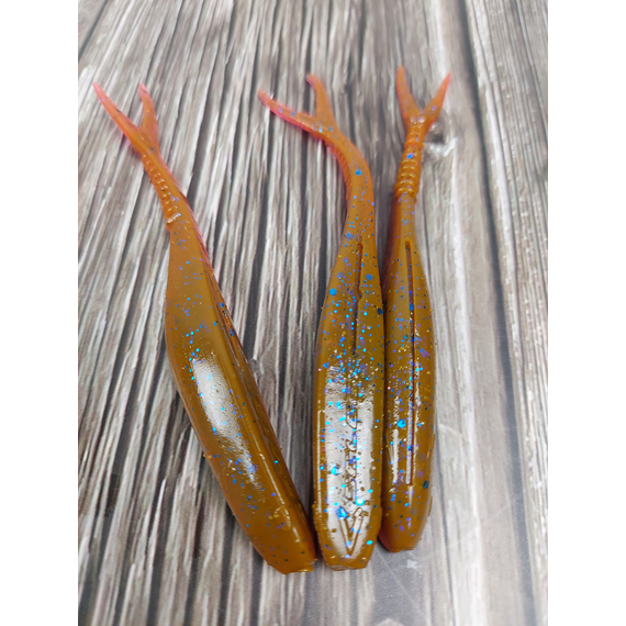 Силікон Select Victim V-Tail 4" #900 (5 шт / уп), Довжина силікону: 4.0" (10.16 см), Колір силікону: 900, фото , изображение 6