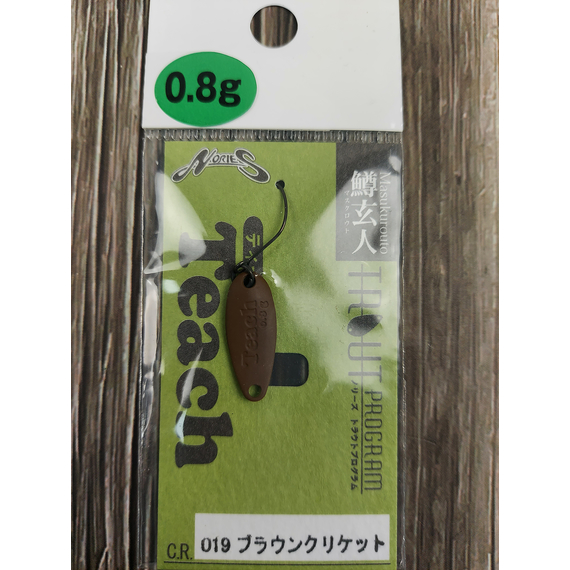 Блешня Nories Masukurouto Teach 0.8g #019T, Вага блешні: 0.8г, Колір блешні: 019T, фото , изображение 2