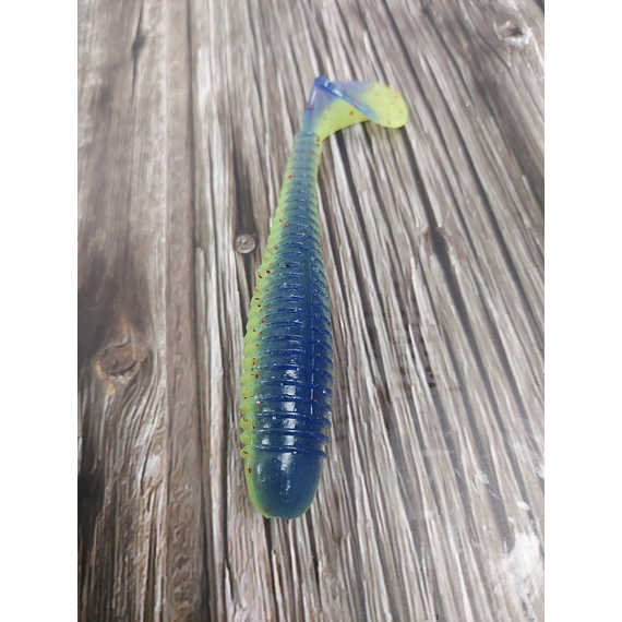 Силікон Keitech Swing Impact FAT 3.8" (6 шт/уп),, колір: ea#20 violet chart red fl, Довжина силікону: 3.8" (9.7 см), Колір силікону: EA#20 Violet Chart Red Fl, фото , изображение 7