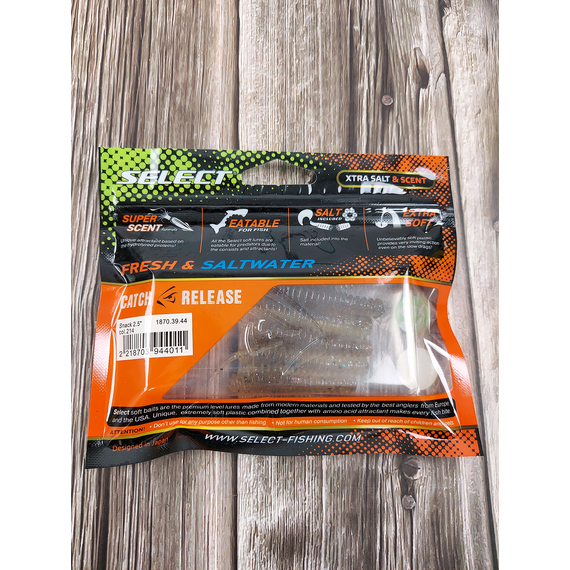Силікон Select Snack 2.5" col.214 (6 шт/пак), Довжина силікону: 2.5" (6.1 см), Колір силікону: 214, фото , изображение 5