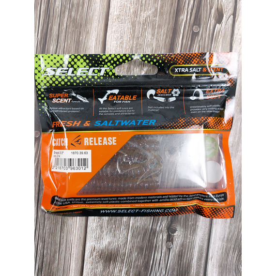 Силикон Select Snack 3.0" col.214 (5 шт/пак), Длина силикона: 3" (7.8 см), Расцветка силикона: 214, фото , изображение 5