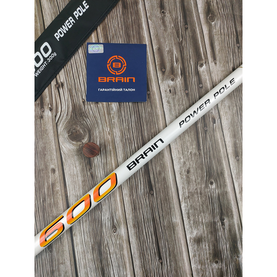 Удочка Brain Blast Pole 6m, факт. длина – 5,6 м., 288 гр. (маховое, без колец), Довжина: 6m, Тип вудлища: без кільце (махове), фото , изображение 7
