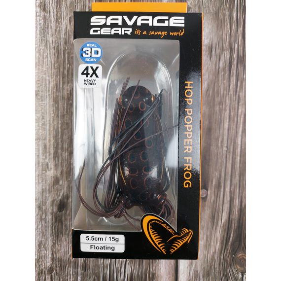 Воблер Savage Gear Hop Popper Frog F 55mm 15.0g Tan, Розмір/Вага: 55мм/15г, Колір воблера: Tanago, фото , изображение 3