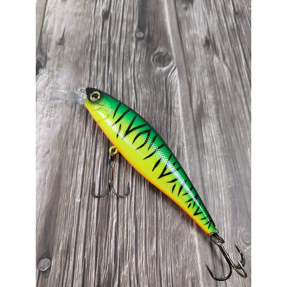Воблер Jackall Squad Minnow 95SP 95mm 14.0g Hot Tiger, Размер/Вес: 95мм/14г, Цвет воблера: Hot Tiger, фото , изображение 5