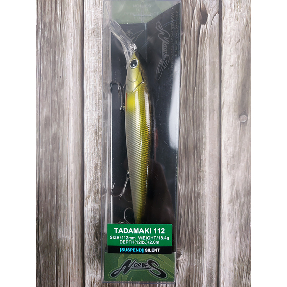 Воблер Nories Tadamaki 112SP 112mm 18.4g #029 (2.0m), Размер/Вес: 112мм/18.4г, Цвет воблера: 29, фото , изображение 2