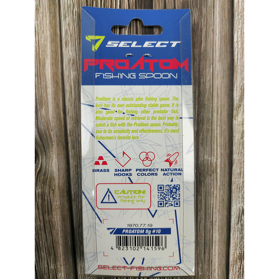 Блешня Select ProAtom 8.0g 54mm #10, Вага блешні: 8г, Колір блешні: 10, фото , изображение 4