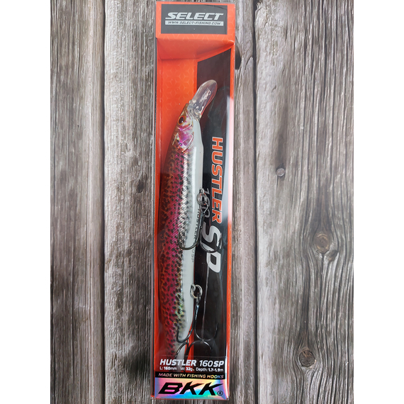 Воблер Select Hustler 160SP 160mm 32.0g S48 (1.7-1.9m), Размер/Вес: 160mm/32g, Цвет воблера: S48, фото , изображение 2