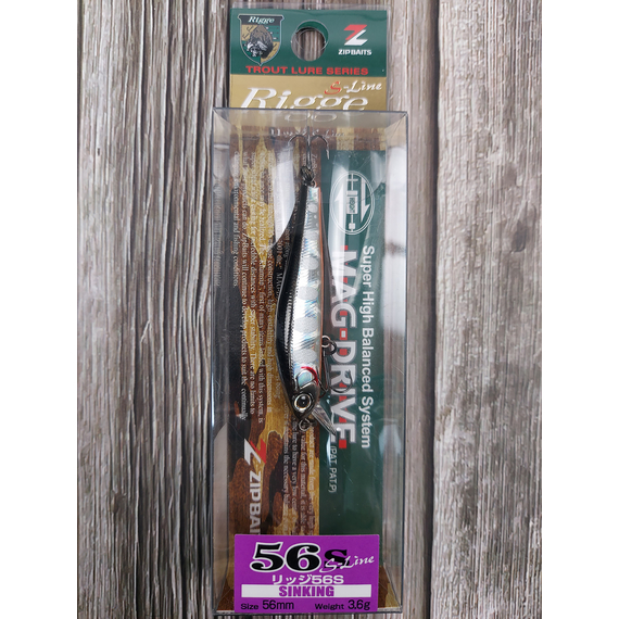 Воблер ZipBaits Rigge 56S, 56mm 3.6g #916WH (0.5-1.0), Размер/Вес: 56mm-S/3.6g, Цвет воблера: #916WH, фото , изображение 2