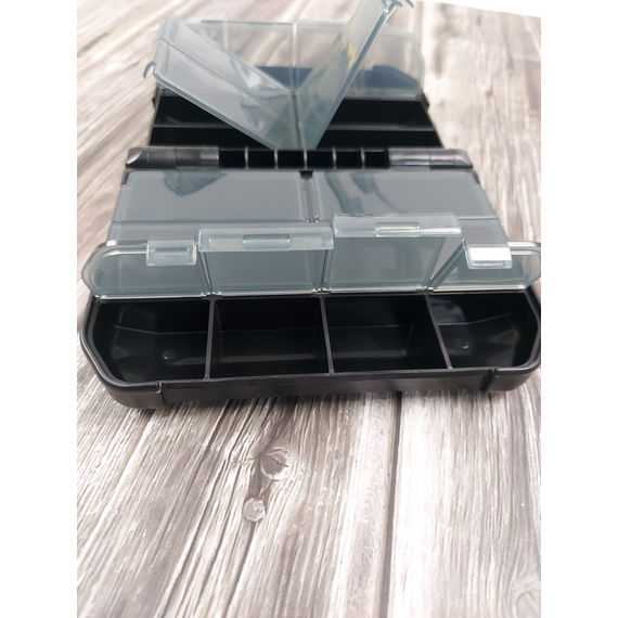 Коробка Meiho Versus VS-388DD 122х97х34mm к:black, фото , изображение 7