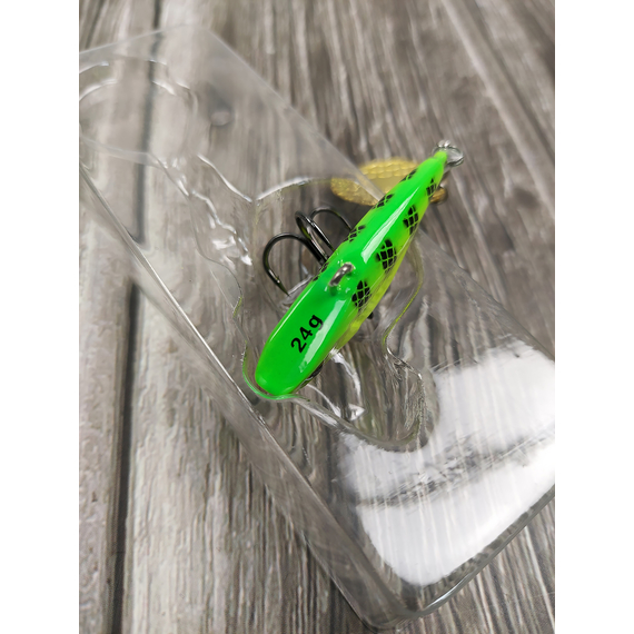 Тейл-спінер Savage Gear Fat Tail Spin 80mm 24.0g Firetiger, фото , изображение 5