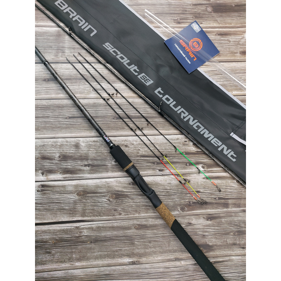 Фідер Brain Scout SE Tournament 3.00m max 45g 2sec (+3 вершинки), Модель: 3.0m 45g, фото , изображение 12