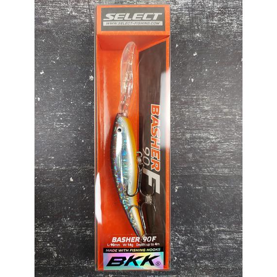 Воблер Select Basher 90F 90mm 14.0g #24 (max 4.0m), Размер/Вес: 90mm/14g, Цвет воблера: col.24, фото , изображение 7