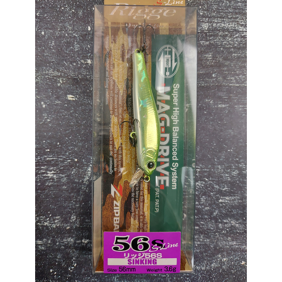 Воблер ZipBaits Rigge 56S, 56mm 3.6g #317E.M (0.5-1.0), Размер/Вес: 56mm-S/3.6g, Цвет воблера: #317E.M, фото , изображение 2