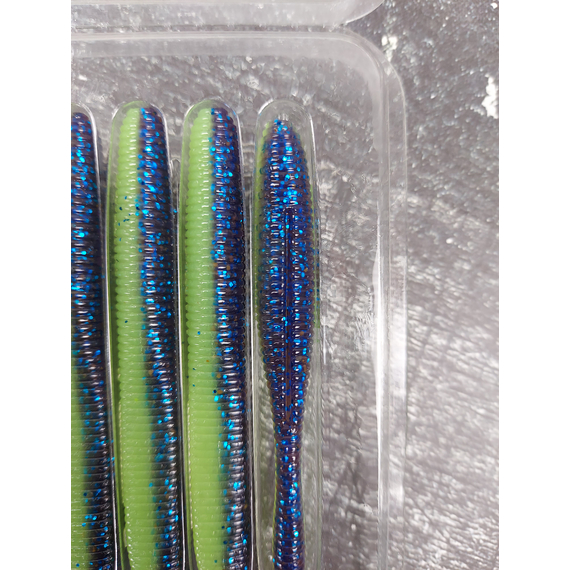 Силікон Keitech Sexy Impact 3.8" (10 шт/упак), колір:pal#06 violet lime berry, Довжина силікону: 3.8" (9.7 см), Колір силікону: PAL#06 Violet Lime Berry, фото , изображение 9