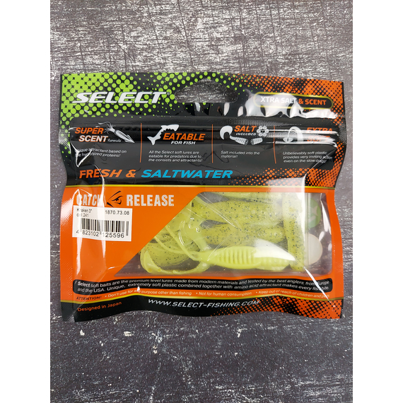 Силікон Select Kraken 3" #241 (5 шт / уп), Длина силикона: 3" (7.62 см), Расцветка силикона: 241, фото , изображение 4