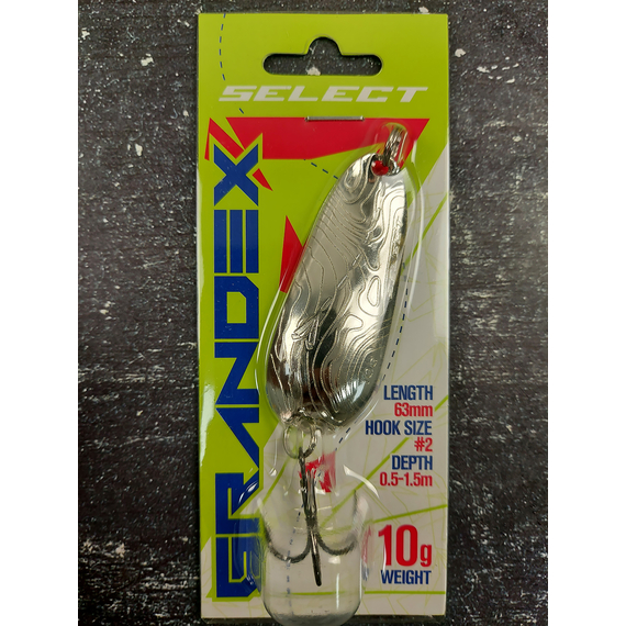 Блешня Select Grandex 10.0g 63mm #01, Вага блешні: 10г, Колір блешні: 01, фото , изображение 2
