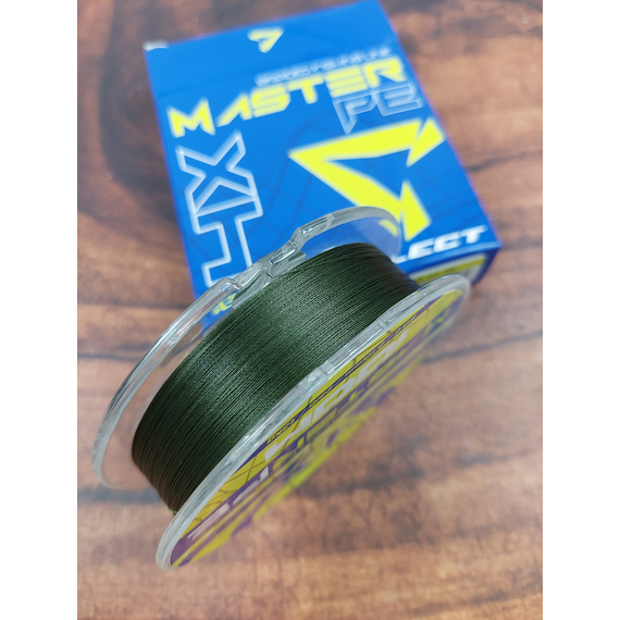 Шнур Select Master PE 100m 0.10мм 13кг темн.-зел., Діаметр: 0.10mm, Розмотування: 100m, Колір: темно-зеленый, фото , изображение 9