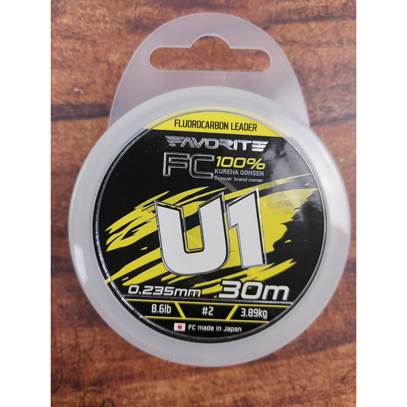 Флюорокарбон Favorite U1 FC 30m #2.0/0.235mm 8.6lb/3.89kg, Диаметр: 0.23mm, Размотка: 30m, фото , изображение 4