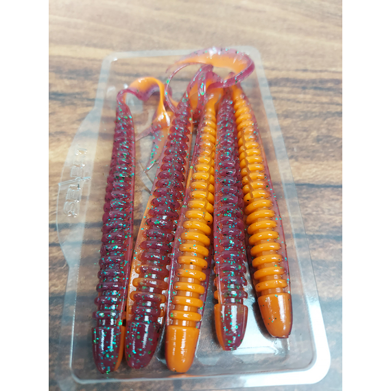 Силикон Select Freek Slim 4" col.277 (5 шт/пак), Длина силикона: 4.0" (10.16 см), Расцветка силикона: 277, фото , изображение 5