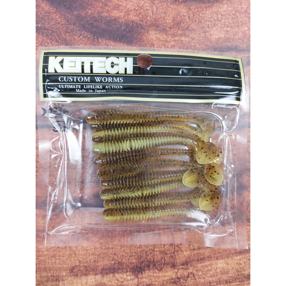 Силікон Keitech Swing Impact 2.5" (10 шт/упак), колір:pal#10 bumblebee, Довжина силікону: 2.5" (6.3 см), Колір силікону: PAL#10 Bumblebee, фото , изображение 3