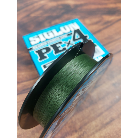 Шнур Sunline Siglon PE х4 300m (темн-зел.) #1.0/0.171mm 16lb/7.7kg, Диаметр: #1.0/0.171mm, Размотка: 300m, Выберите цвет: темно-зеленый, фото , изображение 6