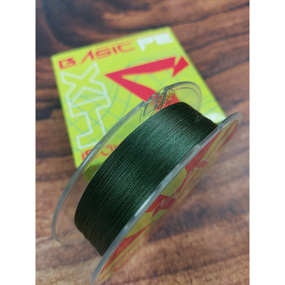 Шнур риболовний Select Basic PE 150m, 0.08mm, 8Lb/4kg, колір: темно-зелений, Діаметр: 0.08mm, Розмотування: 150m, Колір: темно-зелений, фото , изображение 5