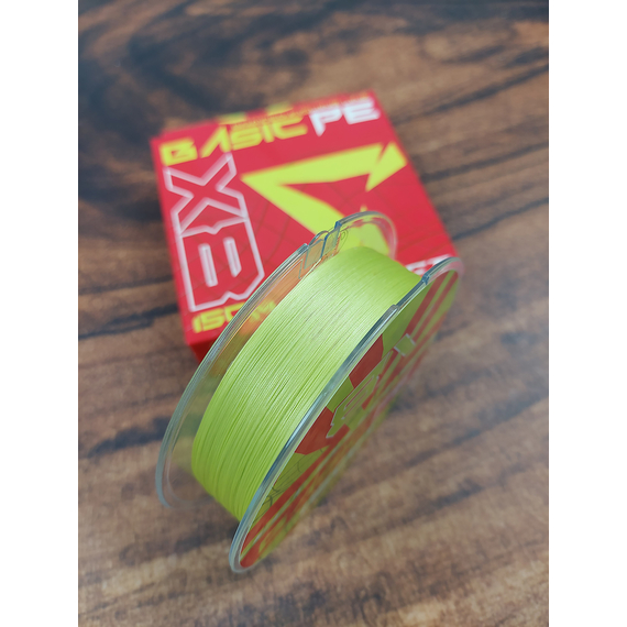 Шнур Select Basic PE 8x 150m (салат.) #0.6/0.10mm 12lb/5.5kg, Діаметр: 0.10mm, Розмотування: 150m, Колір: салатовый, фото , изображение 5