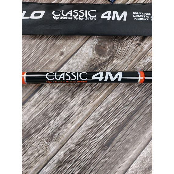 Вудлище болонське Brain Classic Bolo 4.0m (телескопічне, з кільцями) + чохол та захист на кільця, Довжина: 4m, Тип вудлища: з кільцями (болонське), фото , изображение 4