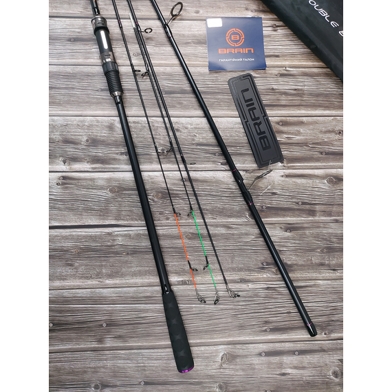 Карп-фідер Brain Apex Double 2.4m 3.0lbs/max 120g, Модель: 2.4m 120g, фото , изображение 9