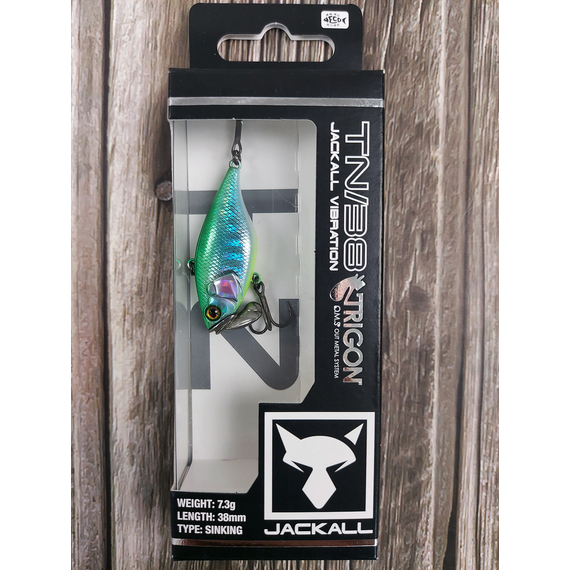 Воблер Jackall TN38 Trigon 38mm, 7.3g, Lime Luminous (раттлін), Розмір/Вага: 38мм/7.3г, Колір воблера: Lime Luminous, фото , изображение 2