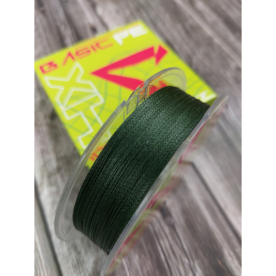 Шнур Select Basic PE 100m (темн-зел.) 0.18mm 22lb/9.9kg, Диаметр: 0.18mm, Размотка: 100m, Выберите цвет: темно-зелений, фото , изображение 4