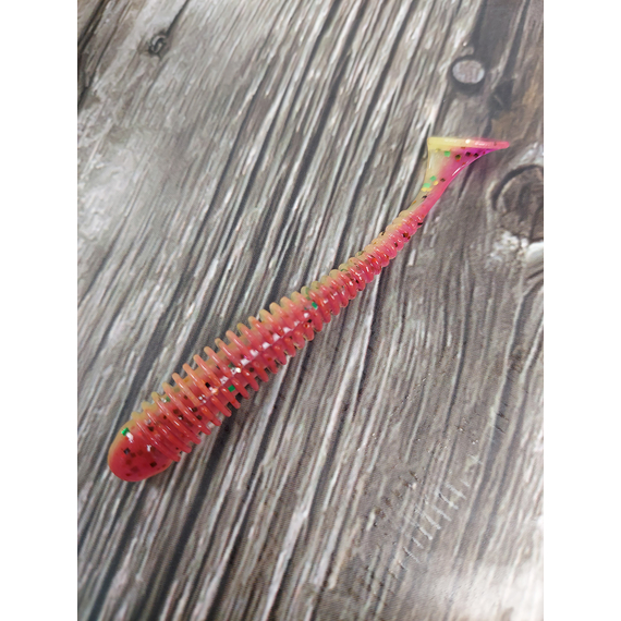 Силікон Keitech Swing Impact 2.5" (10 шт/уп),, колір: ea#18 mystic lime chart, Довжина силікону: 2.5" (6.3 см), Колір силікону: EA#18 Mystic Lime Chart, фото , изображение 6