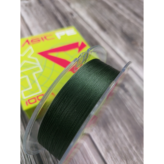 Шнур риболовний Select Basic PE 100m, 0.08mm, 8Lb/4kg, колір: темно-зелений, Діаметр: 0.08mm, Розмотування: 100m, Колір: темно-зелений, фото , изображение 4