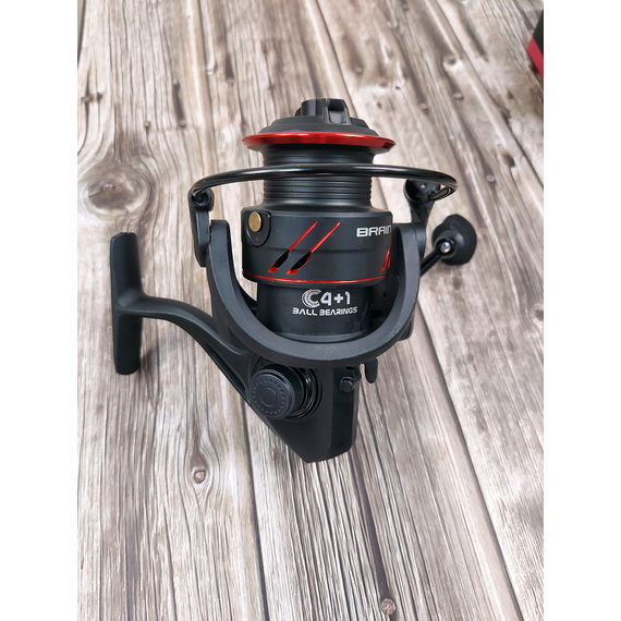 Котушка Brain Classic SE 4000S (4+1 підшип.), низькопрофільна шпуля, 5.0:1, Розмір шпулі: 4000S, Тип котушки: без бейтранера, фото , изображение 13