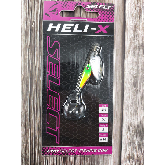 Блешня Select Heli-X №0 3.0g #01, Вага блешні: 3г, Колір блешні: 01, фото , изображение 2