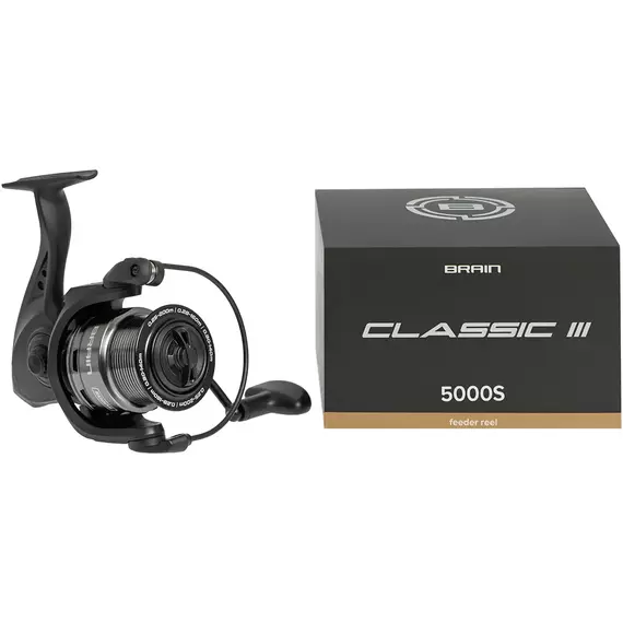 Котушка Brain Classic III Feeder 5000 / 4+1 підшипник / 4.9:1 — фідерна, металева шпуля, Размер шпули: 5000S, фото , изображение 6