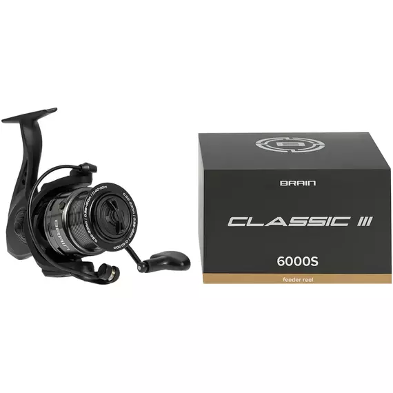 Котушка Brain Classic III Feeder 6000S / 4+1 підшипник / 4.9:1 — фідерна, металева шпуля, Розмір шпулі: 6000S, фото , изображение 6
