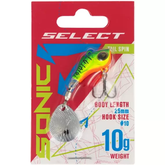 Тейл-спінер Select Sonic 10.0g #02, Вага блешні: 10г, Колір блешні: 2, фото , изображение 2