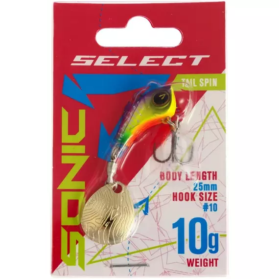 Тейл-спінер Select Sonic 10.0g #03, Вага блешні: 10г, Колір блешні: 3, фото , изображение 2