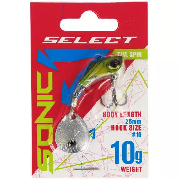 Тейл-спінер Select Sonic 10.0g #09, Вага блешні: 10г, Колір блешні: 9, фото , изображение 2