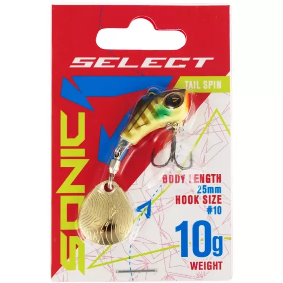 Тейл-спінер Select Sonic 10.0g #12, Вага блешні: 10г, Колір блешні: 12, фото , изображение 2