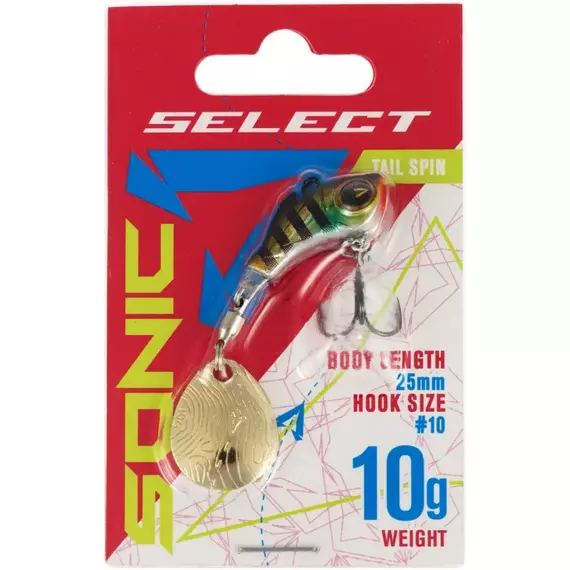 Тейл-спінер Select Sonic 10.0g #13, Вага блешні: 10г, Колір блешні: 13, фото , изображение 2