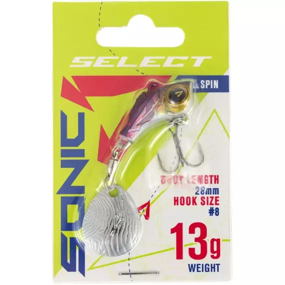 Тейл-спінер Select Sonic 13.0g #08, Вага блешні: 13г, Колір блешні: 8, фото , изображение 2
