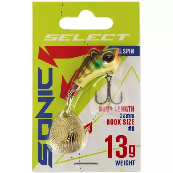 Тейл-спінер Select Sonic 13.0g #12, Вага блешні: 13г, Колір блешні: 12, фото , изображение 2